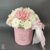 Букет Лигура в розовом боксе Букет Лигура в розовом боксе