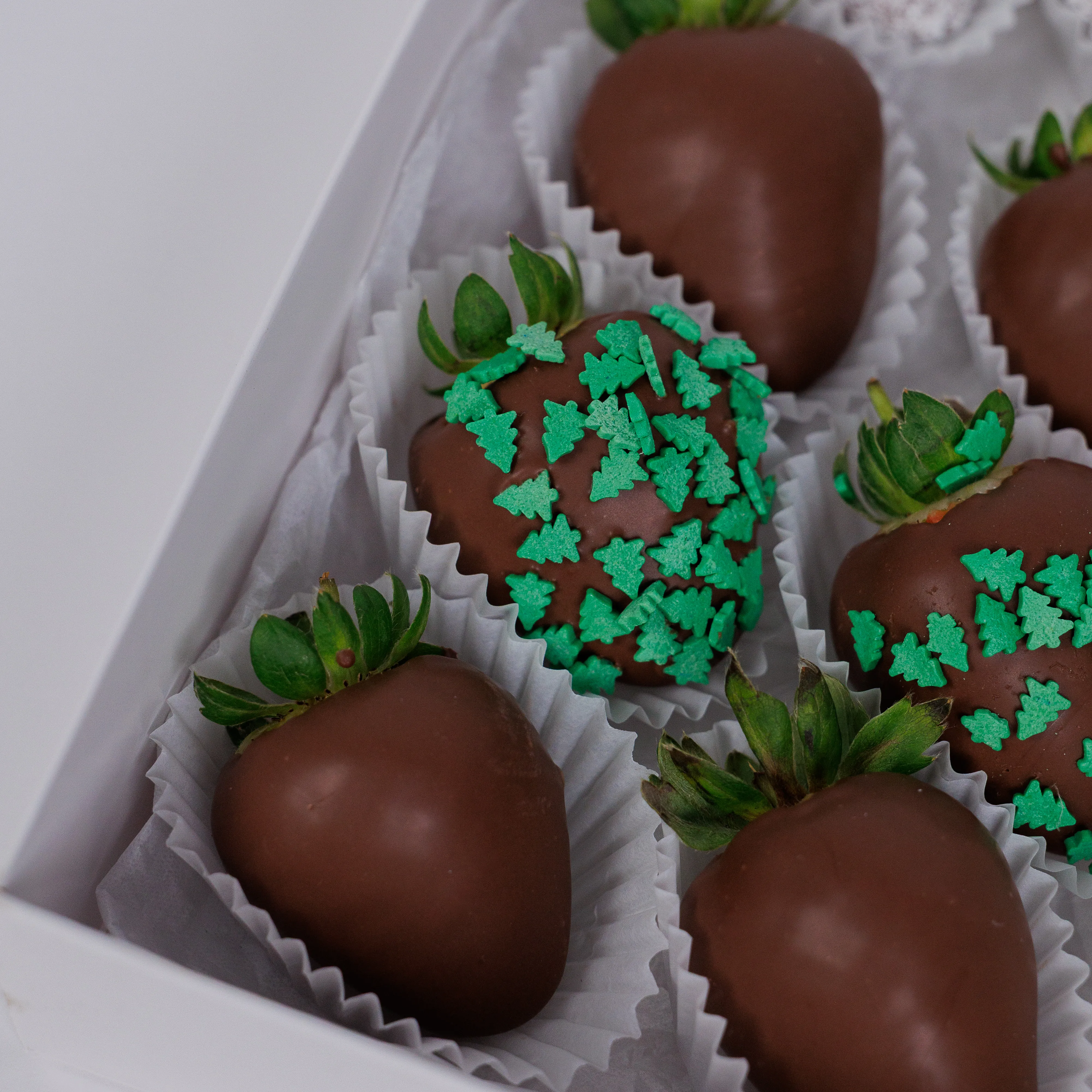 Букет Клубника в шоколаде Ёлки-иголки