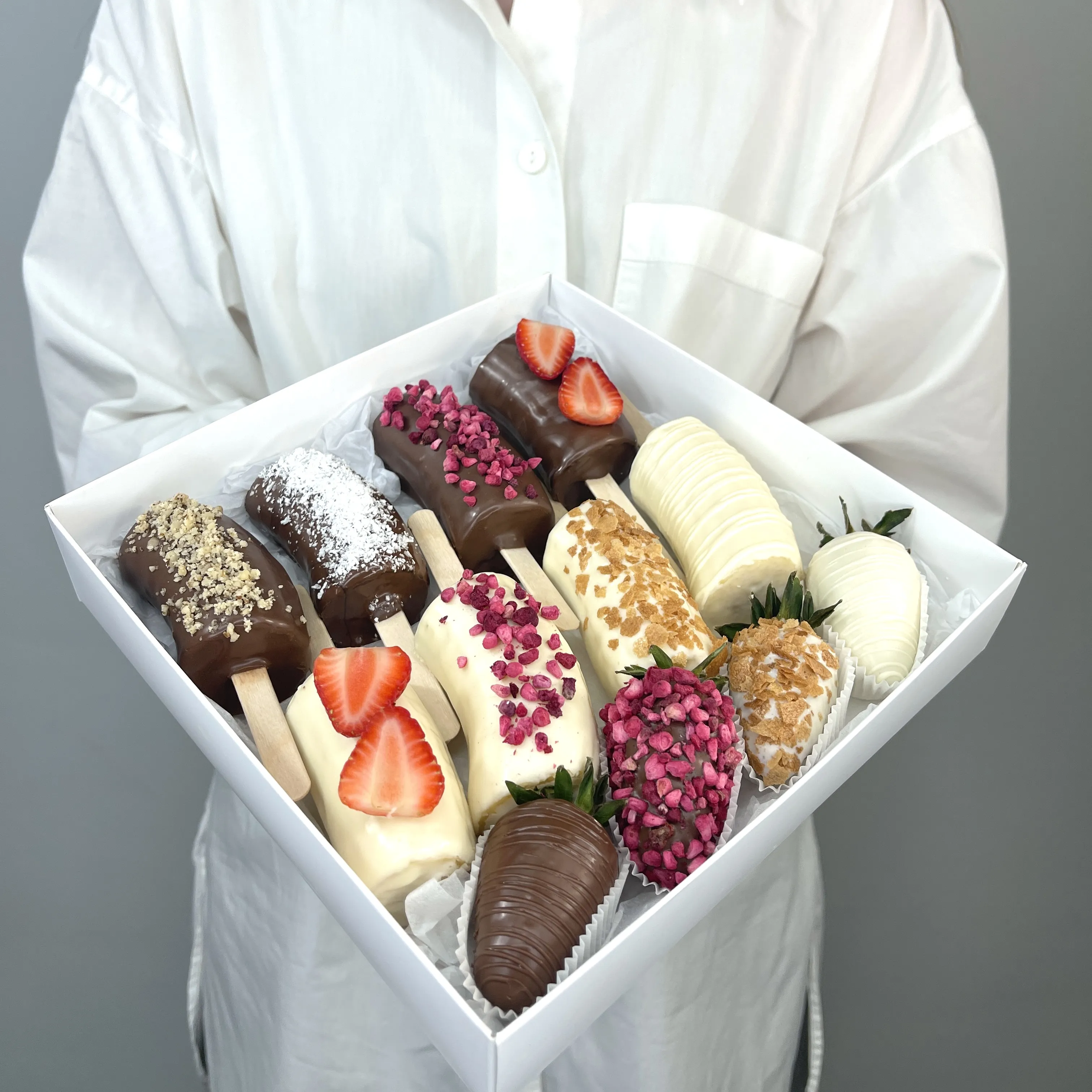 Букет Бананы в шоколаде Фруктово-ягодный микс