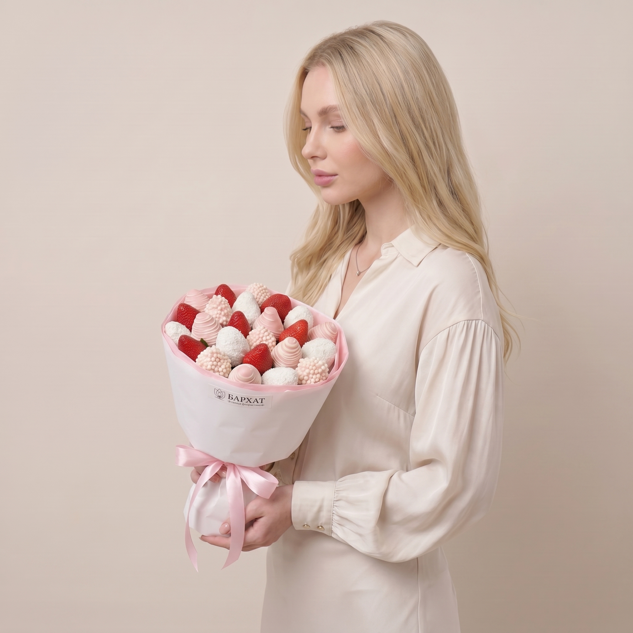 Букет Клубничные фантазии