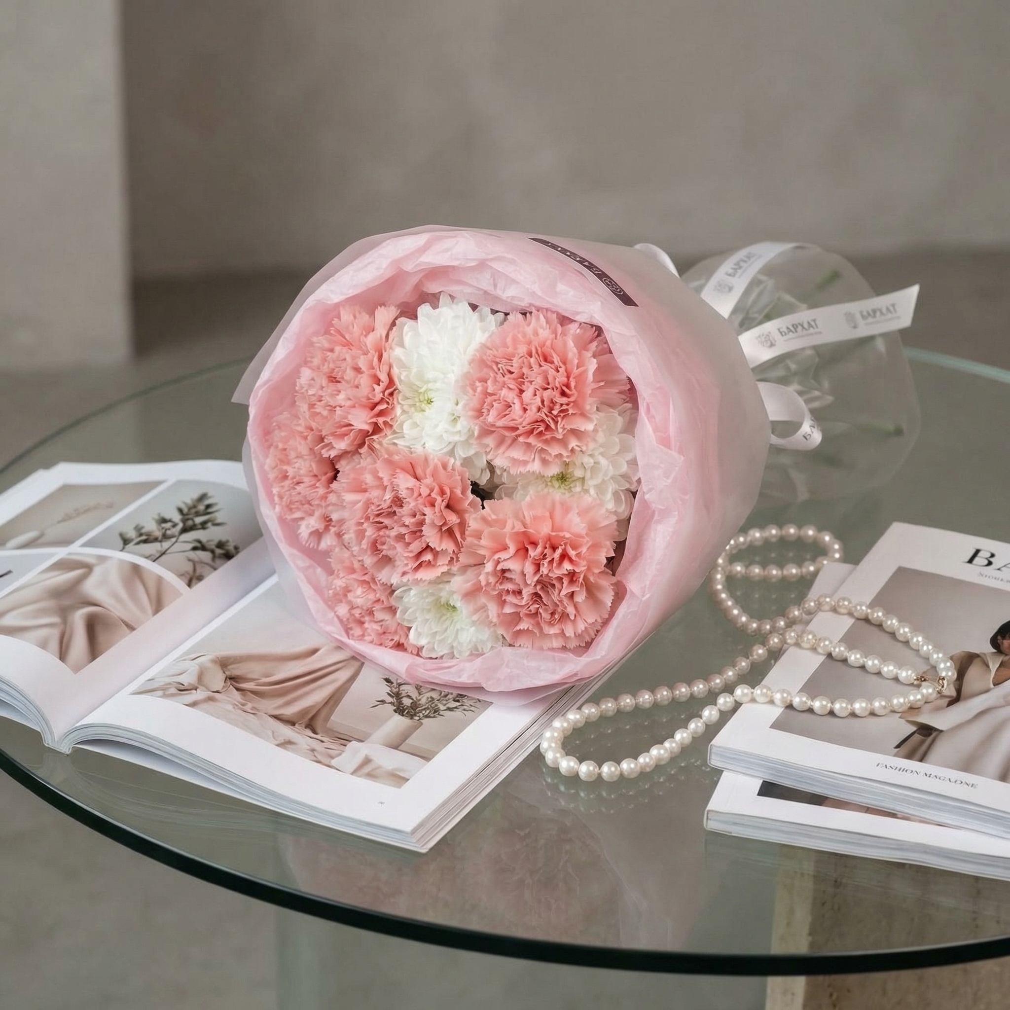 Букет Розовый шелк