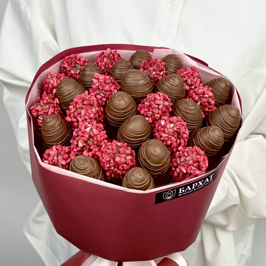 Букет Малиновый шоколад