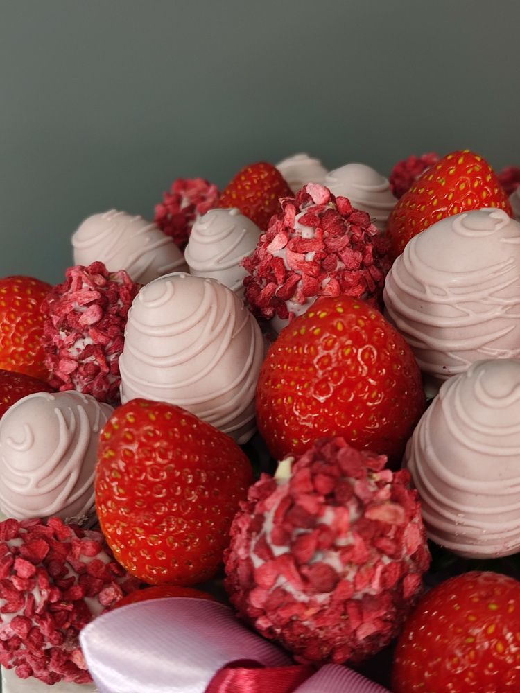 Букет Розовый бриз в розовом боксе