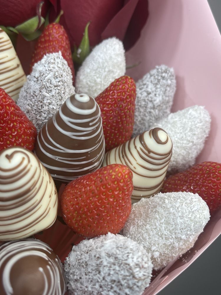 Букет Клубничная принцесса