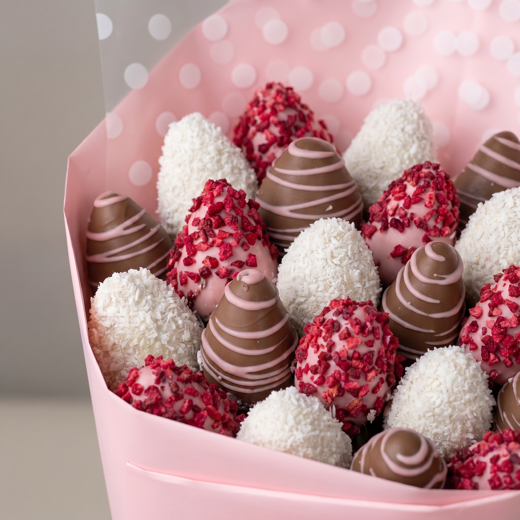 Букет Клубничная любовь