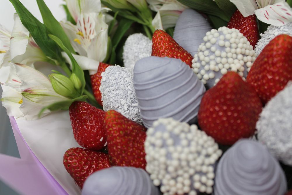 Букет Лавандовый комплимент с альстромерией