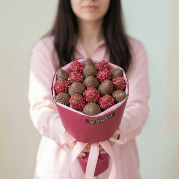 Букет Малиновый шоколад