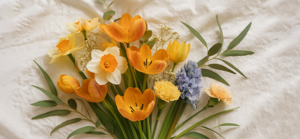 С какими цветами сочетается тюльпан