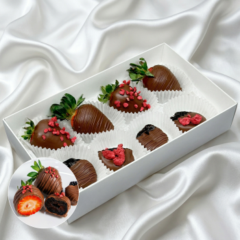 Букет Чернослив и клубника в шоколаде ПП десерт