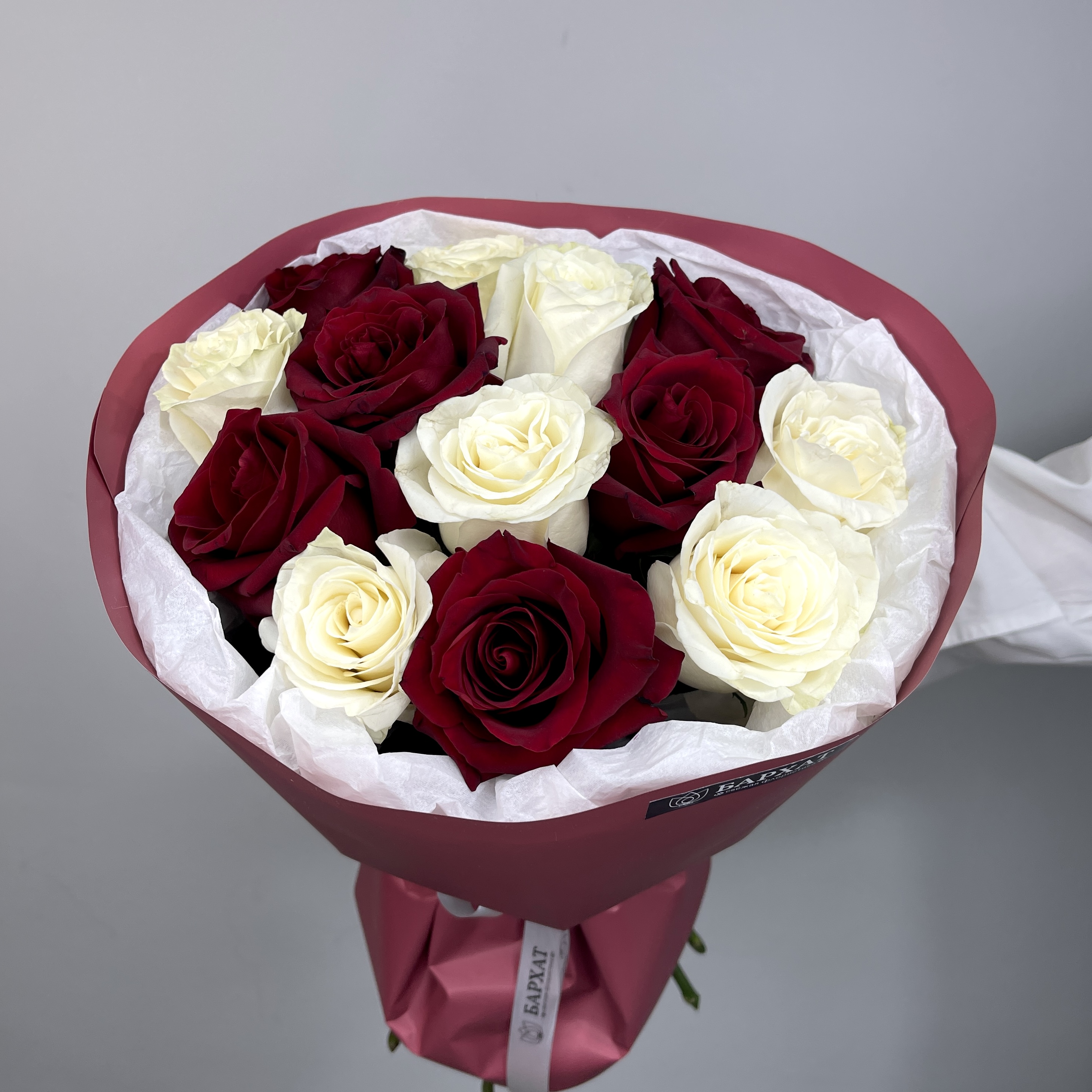 Букет Монобукет из микса роз №2