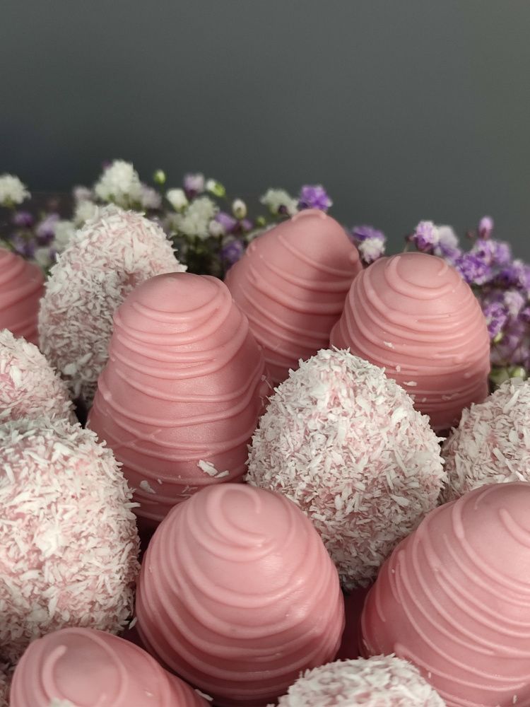 Букет Весенний джаз в сиреневом боксе