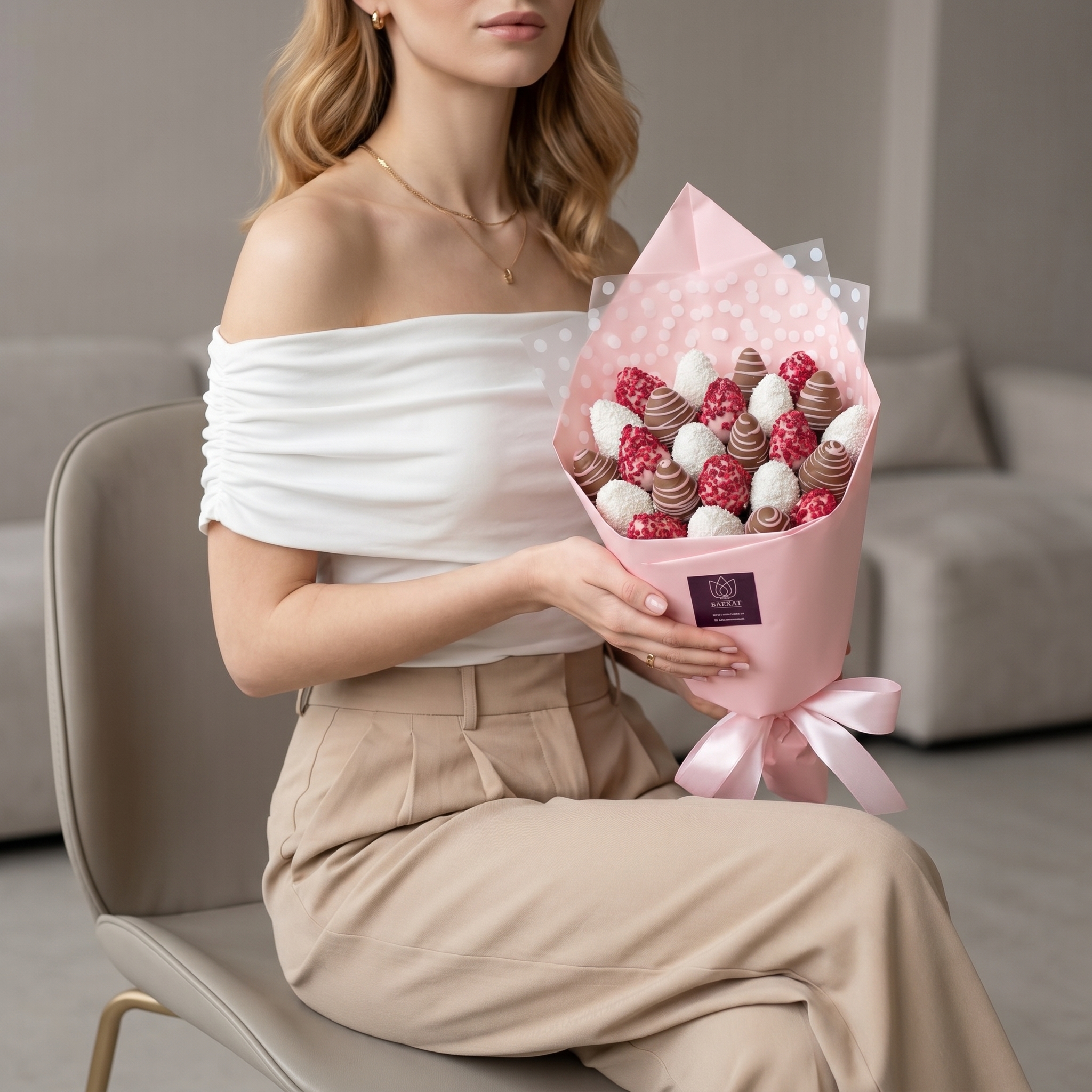 Букет Клубничная любовь