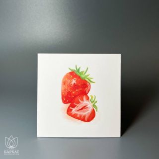 Мини-открытка Клубника